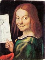 Caroto, Giovanni Francesco - Read-headed Youth Holding a Drawing